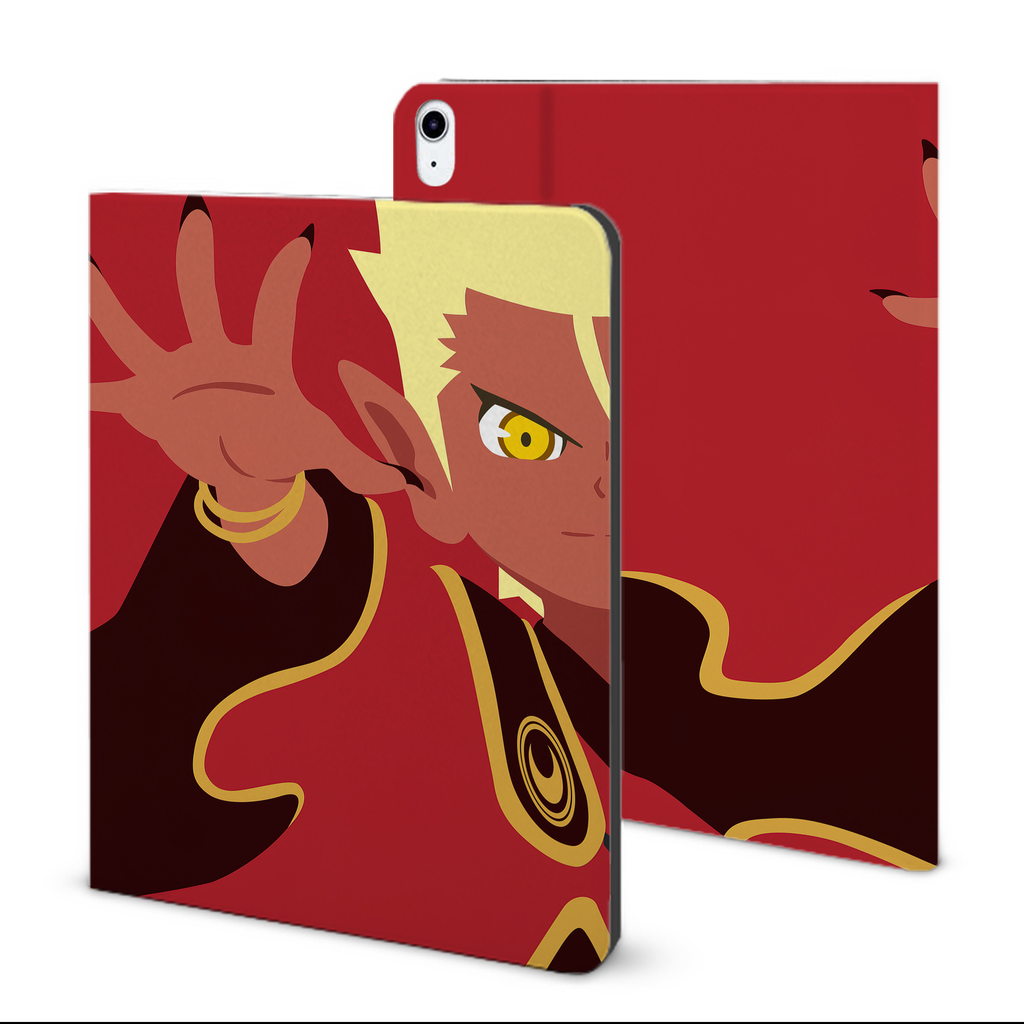 （画像用） 妖怪ウォッチ Yo-kai Watch IPad ケース ブック型 PUレザー TPU 耐衝撃 軽量 薄型 ペン収納なし 全面保護 IPad 各モデル対応